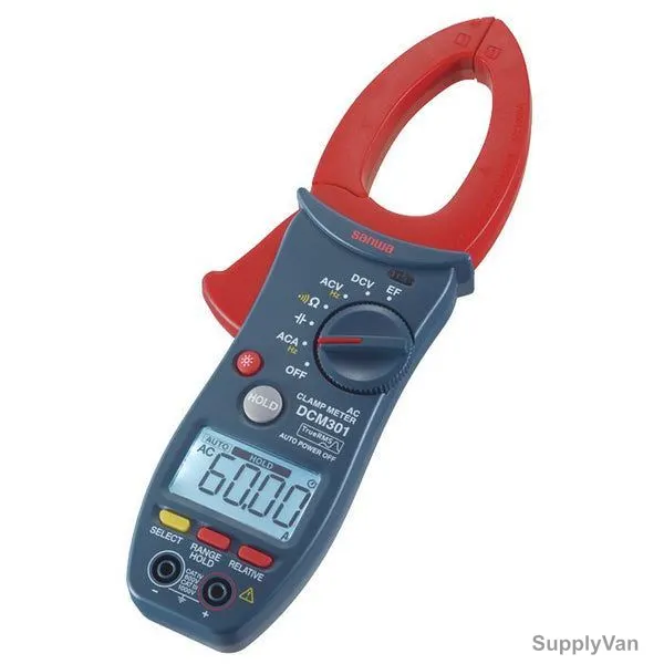 Sanwa Digital AC Clamp Meter, DCM301, 1000A — image 1