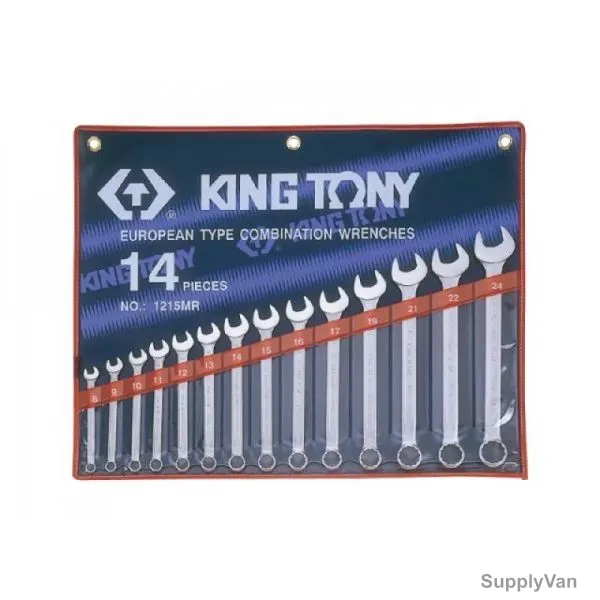 Kingtony Combination Wrench Set, 1215MR01, 8-24MM, 14 Pcs/Set