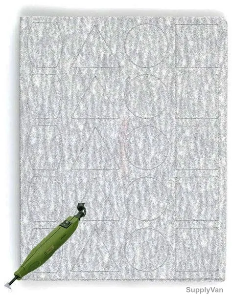 Proxxon Sandpaper Sheet, 28822, Grit P180, PK3