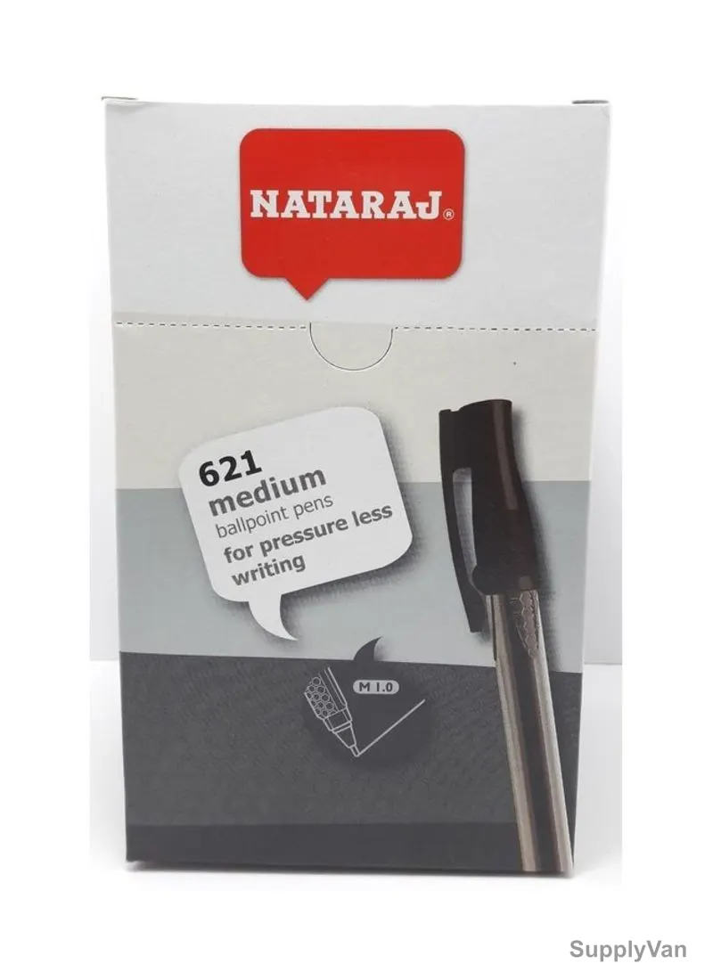 Nataraj Medium Ball Pen, HP621M50BK, 621 Series, 0.1MM, Blue