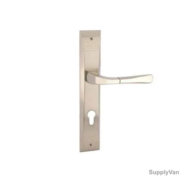 Doganlar Door Handle, Punta, Zinc, Satin Nickel