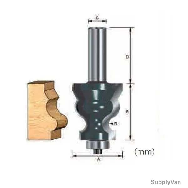 Makita Decorative Bead Bit, D-13334, 34.9x38.1MM