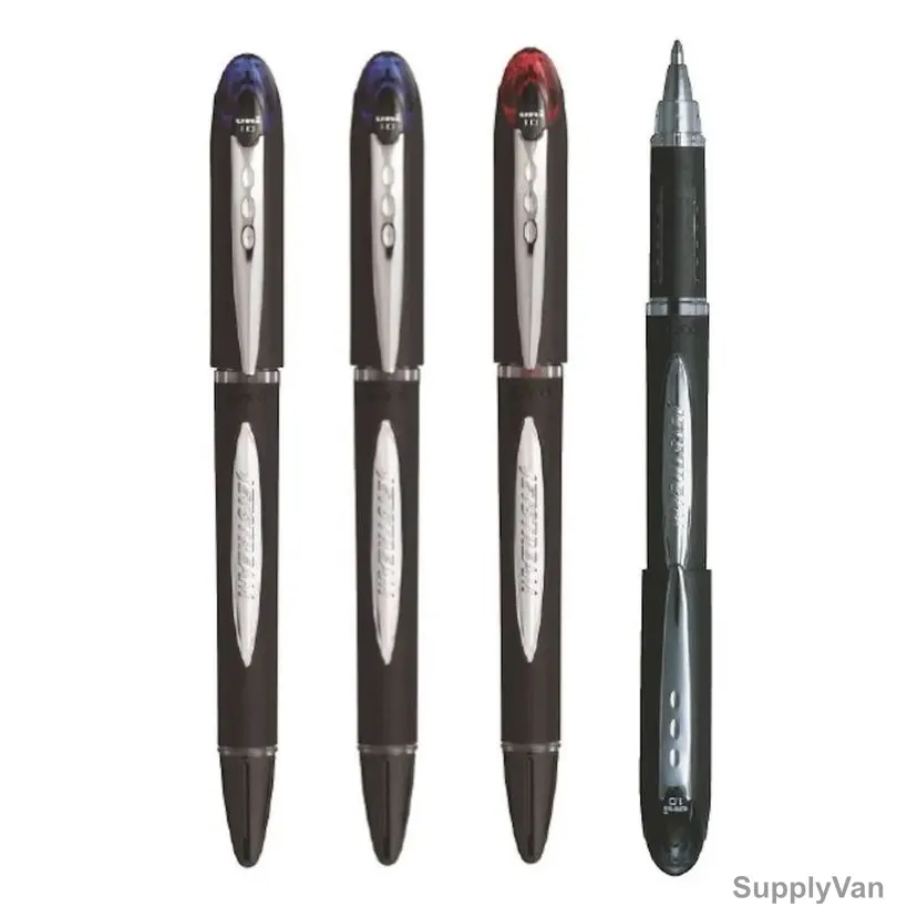 Uni-Ball Ball Point Pen, SX210-04C, Jetstream, 1.0MM Tip, Assorted Colors, 4 Pcs/Set