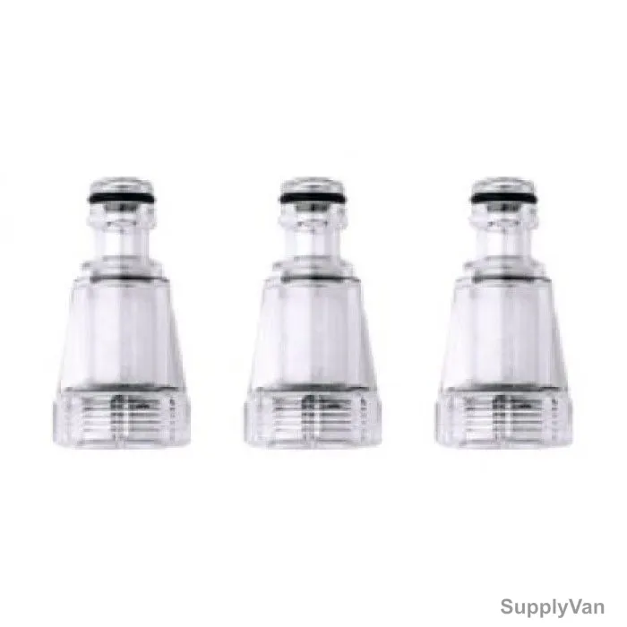 Black and Decker Pressure Washer Inspectable Water Filter, PWIWF41664-B5, Clear, PK3