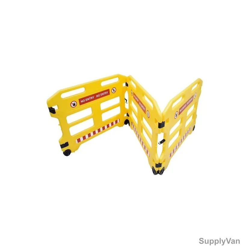 Akc Mobile Barrier, CW14, Plastic, 300CM Length, Yellow