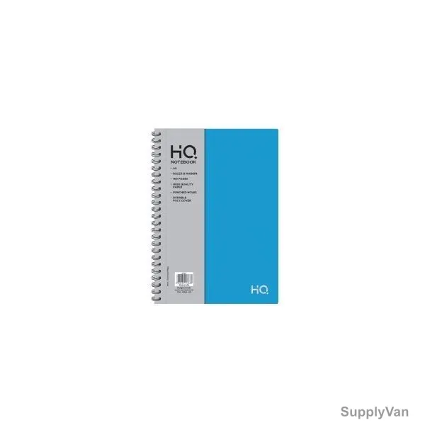 Navneet HQ Wiro Notebook, NAV85505, A5, 80 Sheets, Blue  — image 1