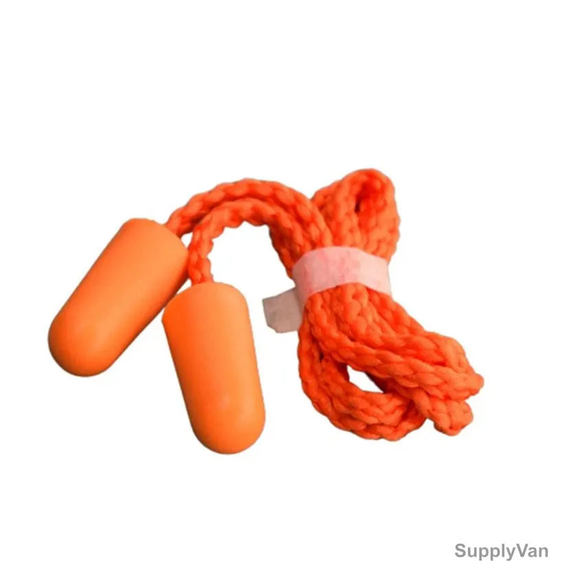 Gladious Corded Earplug, G112190621, Polyurethane, 30 DB SNR, Orange, 100 Pcs/Pack