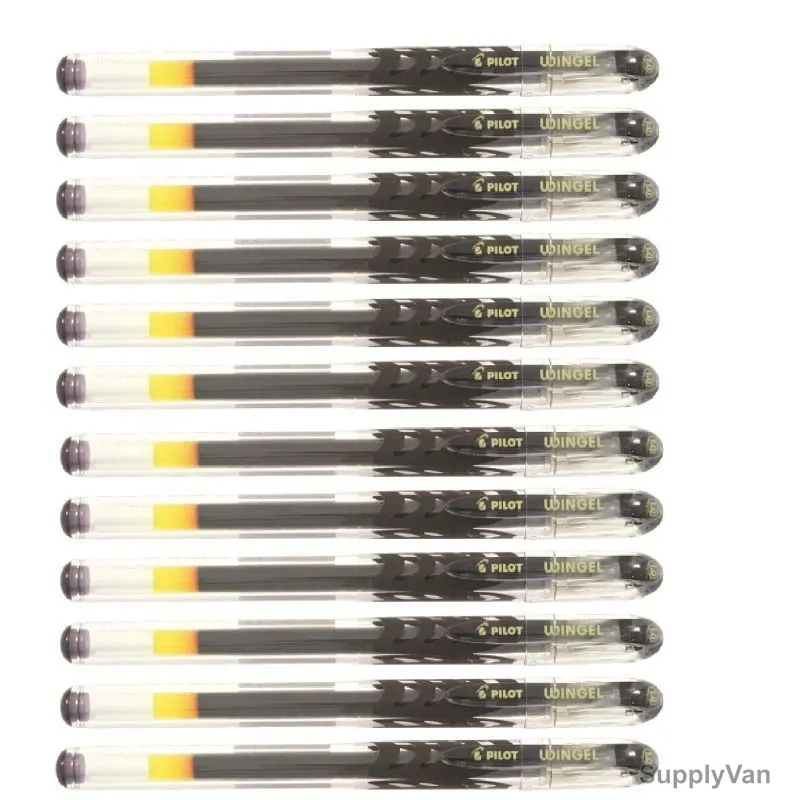 Pilot Gel Ink Rollerball Pen, BL-WG7-B, Wingel, 0.7MM, Black, PK12