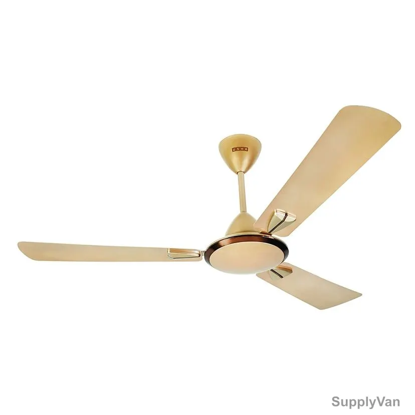 Usha Goodbye Dust Ceiling Fan, Striker Galaxy, 3 Blades, 1400MM, Bright Gold — image 1