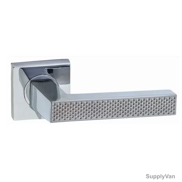 Doganlar Door Handle, Atlantis, Zinc, Satin Nickel
