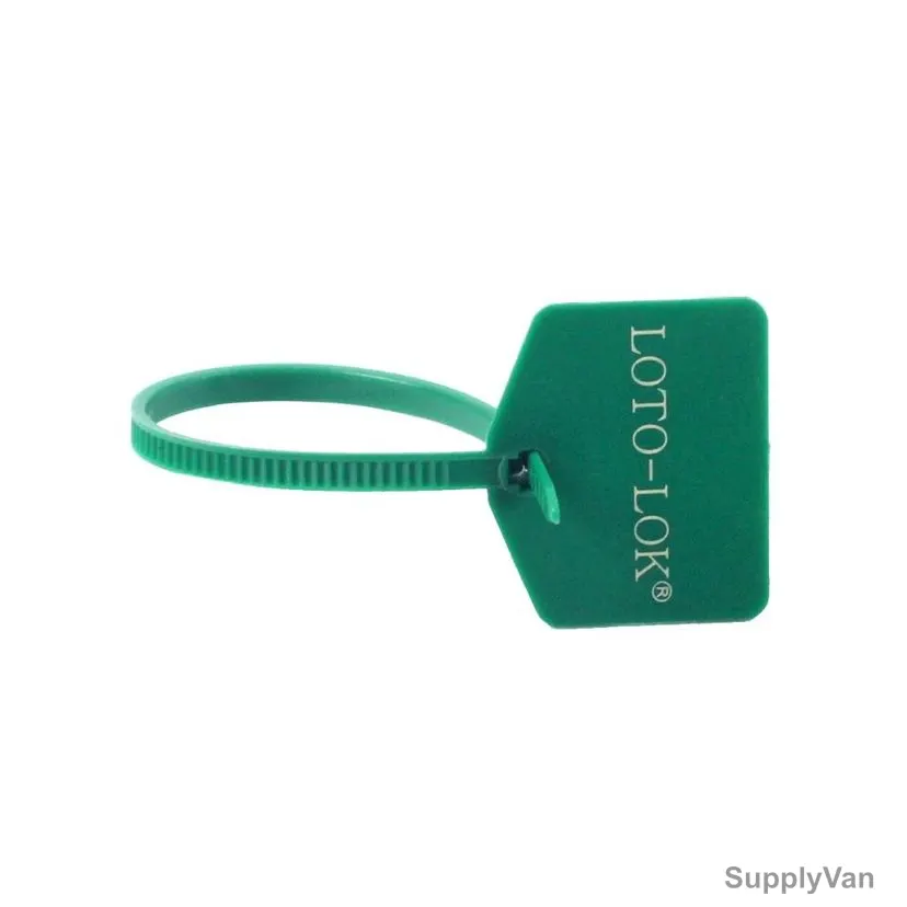 Loto-Lok Security Seal, PS-120GN, Nylon, 120MM, Green, 50 Pcs/Pack