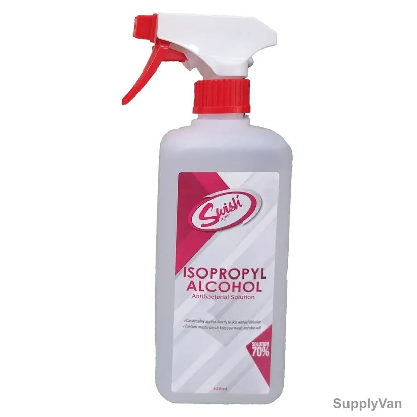 Swish Antibacterial Hand Sanitizing Spray, 70% Ethanol, 650ML