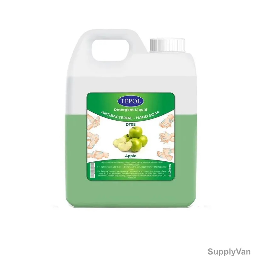 Tepol Anti-Bacterial Hand Soap, DT07AP-5, Apple, 5 Ltrs