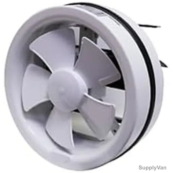 Cavil Round Shutter Exhaust Fan, C-RS6-UTH, 18W, 6 Inch Dia, White — image 1