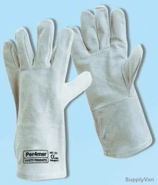 Per4mer Long Welding Gloves, Grey, PK12