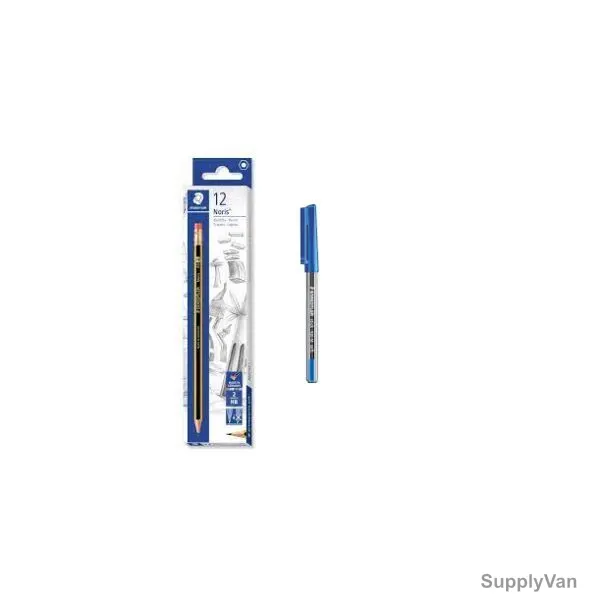 Staedtler Noris Pencil Set With Stick 430 Pen, STP-PACK-303, Blue, 13 Pcs/Set