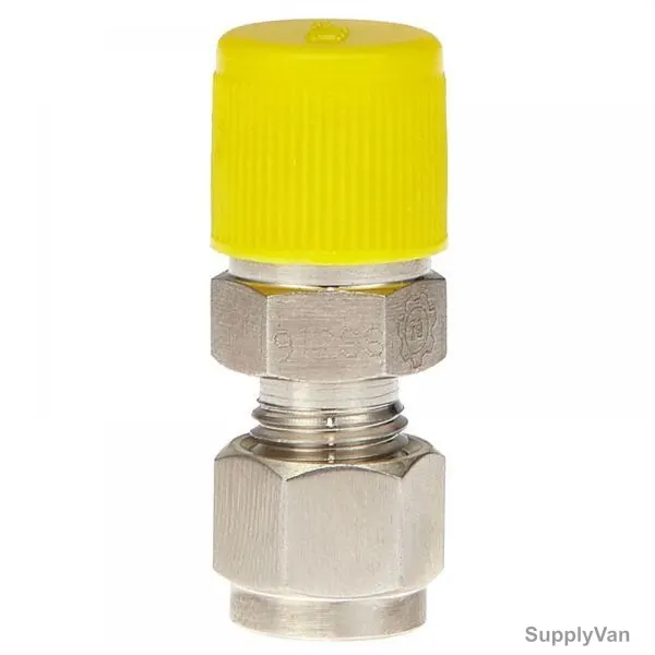 PI Controls Pipe Connector, MC-1-4OD-1-4M, 1/4 Inch, MNPT, Stainless Steel