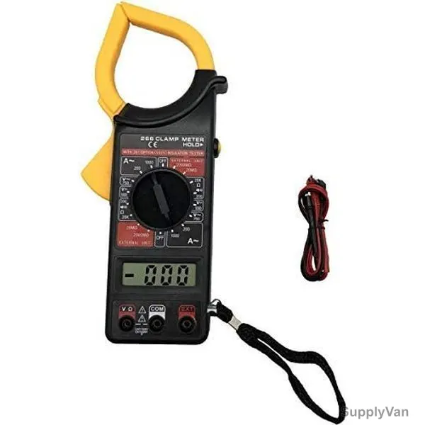 Digital Clamp Meter Multimeter, DT-266, 1.9V, Black and Yellow