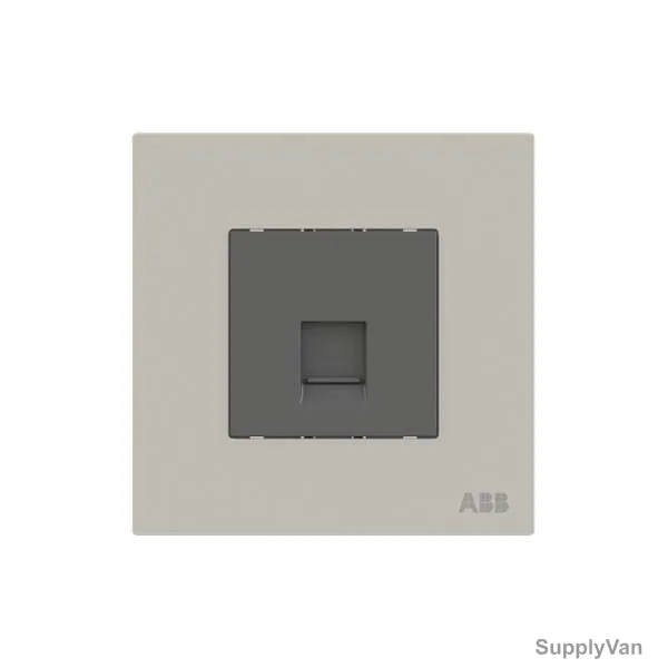 ABB BT Secondary Telephone Socket, AM30644-DU, Millenium, 1 Gang, RJ11/RJ12, Dune Sand — image 1