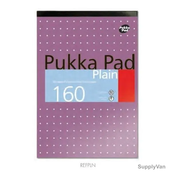 Pukka Plain Metallic Pad, REFPLN, A4, White