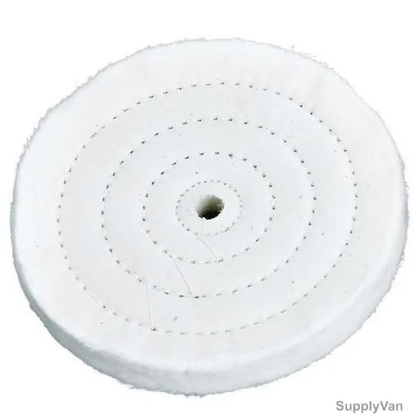 Apple Abrasives Buffing Wheel, 1527, 5 Inch, White