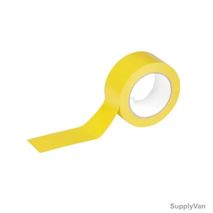 Warrior Floor Marking Tape, 50MM Width x 33 Mtrs Length, Yellow