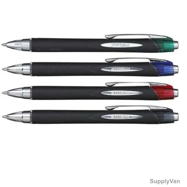 Uni-Ball Style Retractable Ball Point Pen, SXN210-04C, Jetstream, 1.0MM Tip, Assorted Colors, 4 Pcs/Set