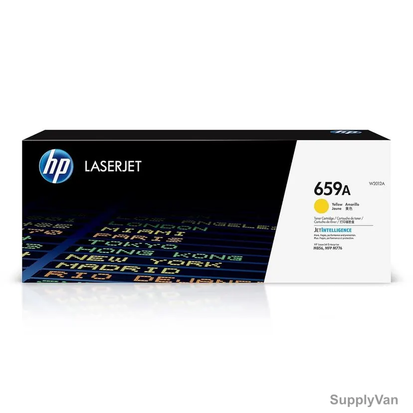 HP Original LaserJet Toner Cartridge, W2012A, 659A, Yellow