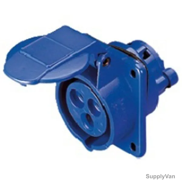 Gewiss 10 Deg Flush Mounting Socket Outlet, GW62205, IP44, 16A, 2P+E