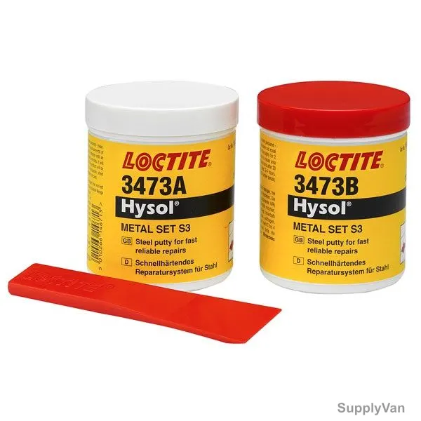 Loctite S3 Metal Epoxy Adhesive Set, 3473, 500GM, 2 Pcs/Set