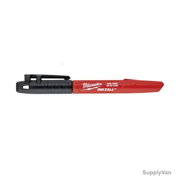 Milwaukee Jobsite Marker, 48223100, Inkzall, Fine Point, Black — image 1