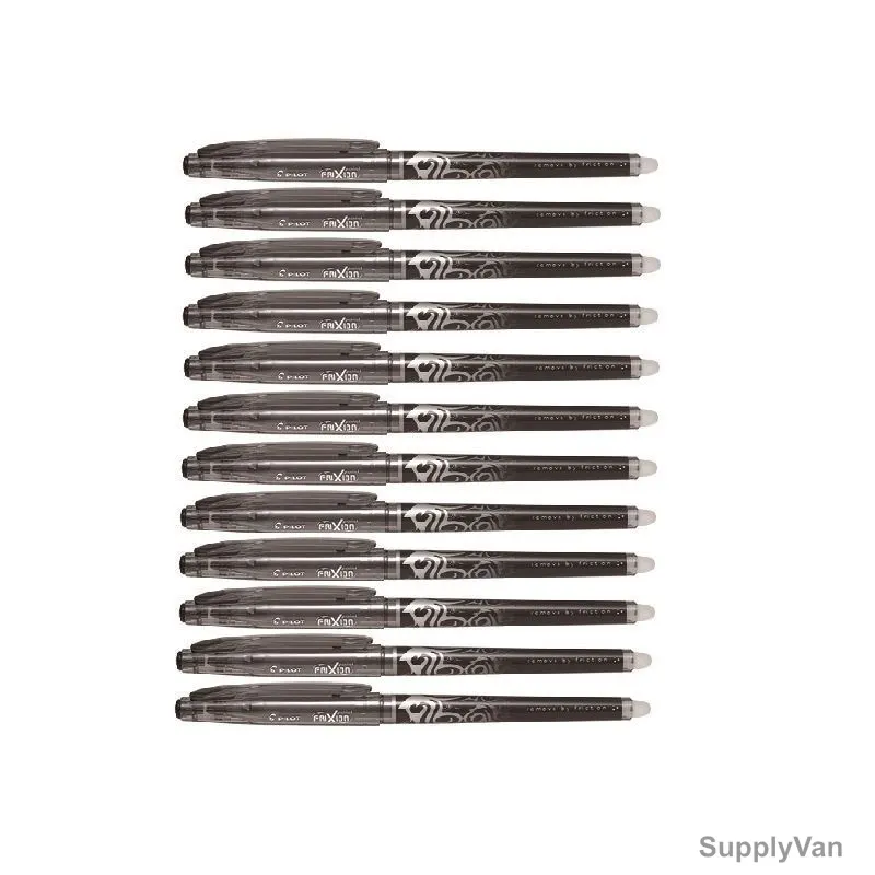Pilot Erasable Rollerball Pen, BL-FRP-5-B, Frixion, 0.5MM, Black, PK12