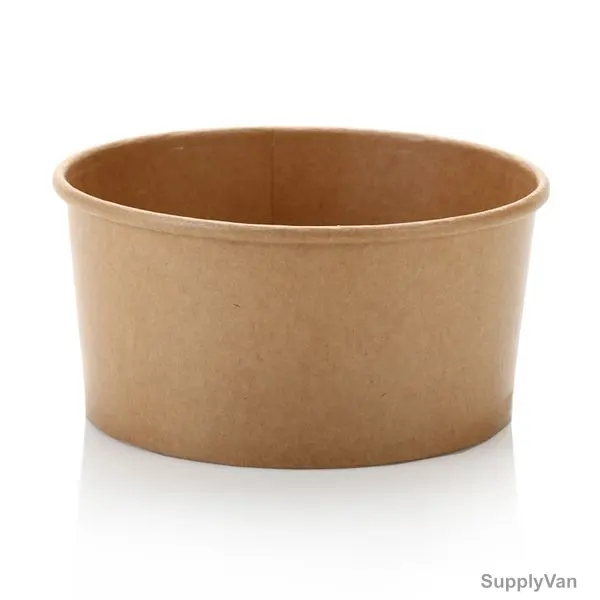 BYFT Disposable Kraft Salad Bowl, Paper, 320 GSM, 1300ML, Brown, 50 Pcs/Pack — image 1