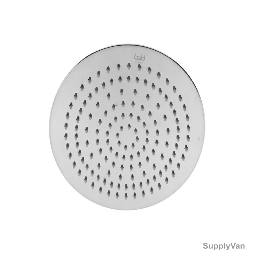 Bold Easy Shower Head With Round Nozzles, TECSHD1713700, Brass, 200MM Dia, Silver