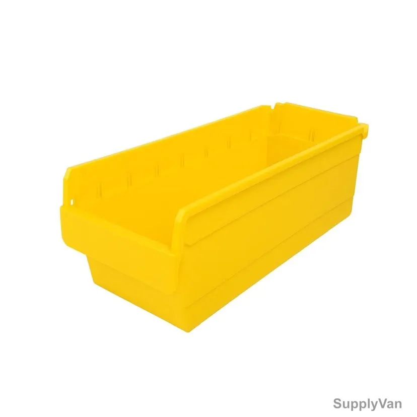 Storage Bin, EPBIN-EP6220, 200MM Height x 200MM Width x 600MM Length, 30 Kg Weight Capacity, Yellow