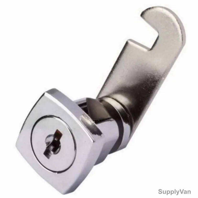 Dorfit Cabinet Lock, DT203, Zinc Alloy, 19 x 20MM, Nickel Plated Finish — image 1