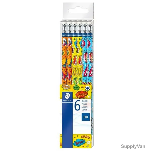 Staedtler Comic Graphite Pencil, ST-172-COTB6, Assorted Colors, 6 Pcs/Set