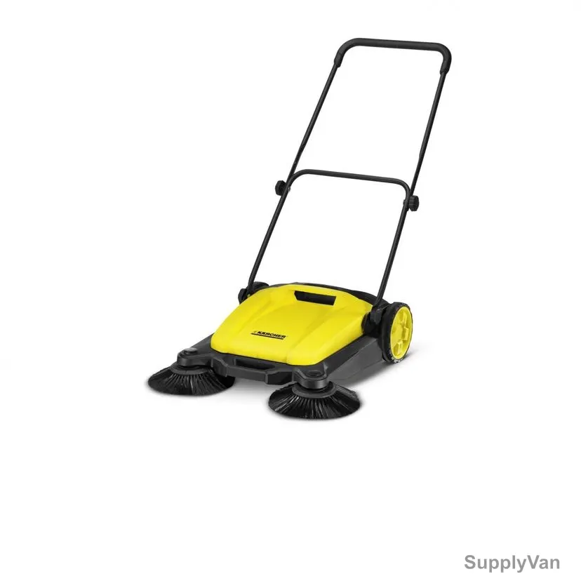 Karcher Push Sweeper, 1-766-300-0, Black and Yellow