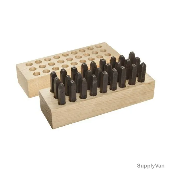 Young Bros Stamp Letter Set, 03273, 1/8 Inch, 27PCS