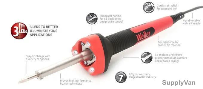 Weller Soldering Iron LED, SP25NUS, 25W, 220VAC — image 1