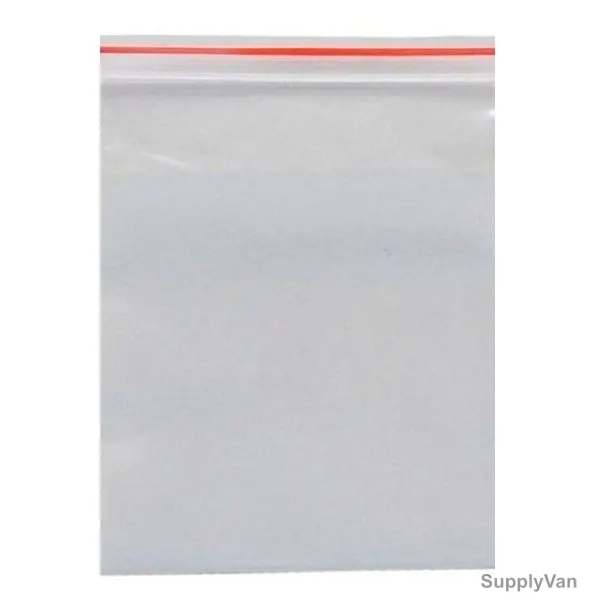 Zipper Bag, Plastic, 9.5 x 6.5 Inch, Clear, 100 Pcs/Pack — image 1