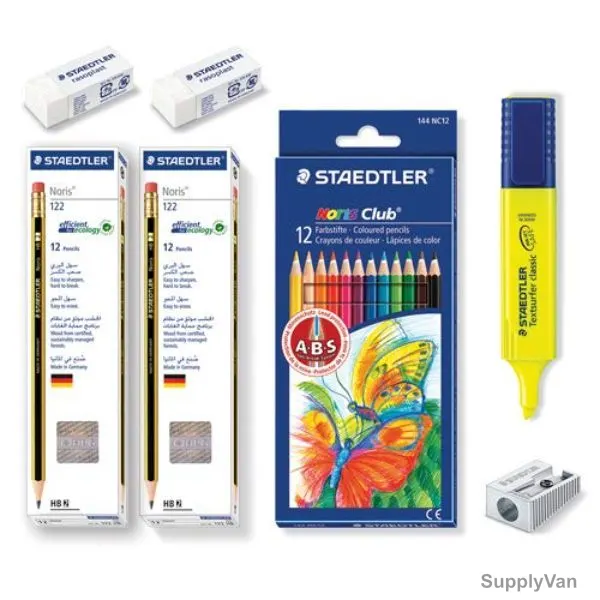Staedtler Noris Pencil Set, STP-PACK-261, Assorted Colors, 40 Pcs/Set