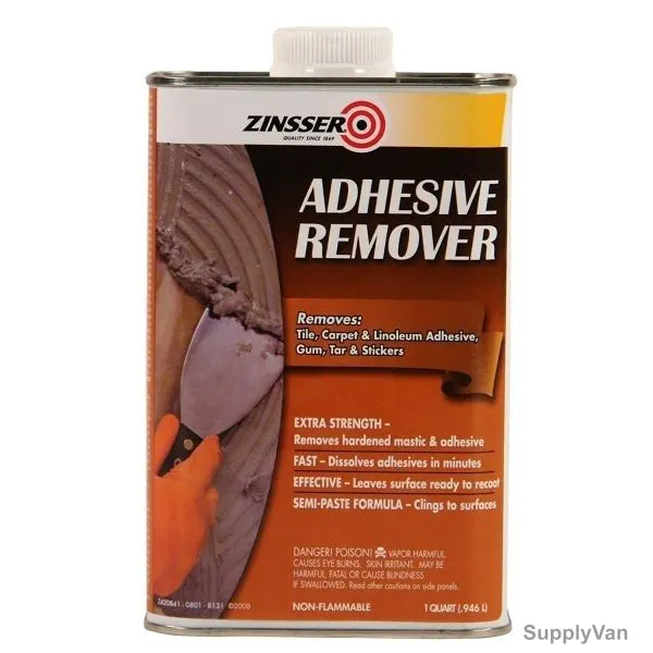 Rust-Oleum Zinsser Adhesive Remover, 42084, 1 Qt