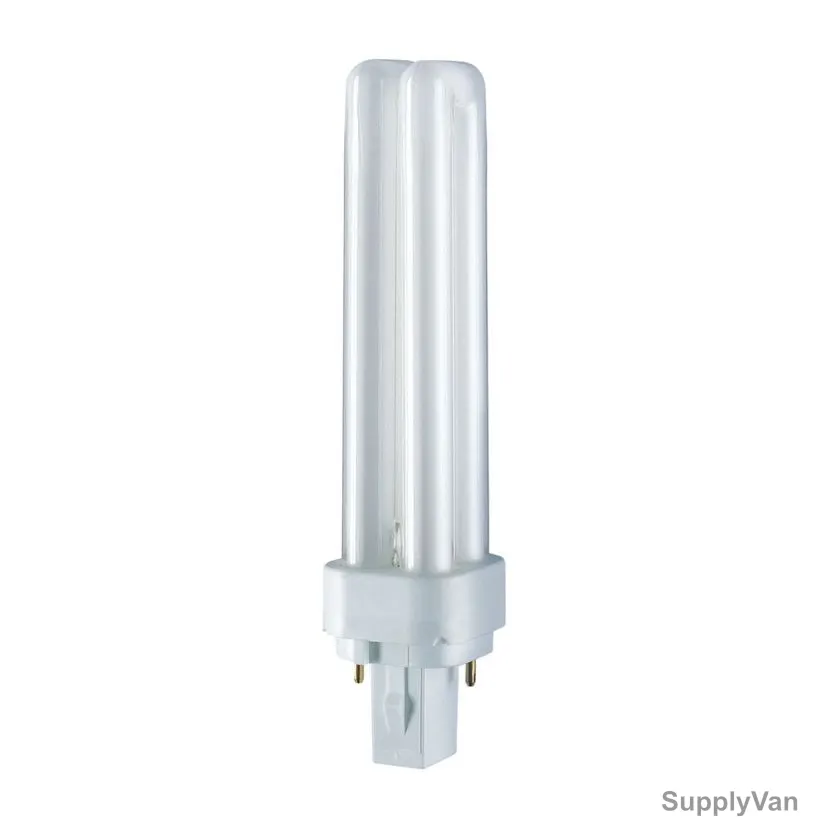 Osram Fluorescent Lamp, Dulux D, 26W, G24d-3, 3000K, Lumilux Warm White — image 1