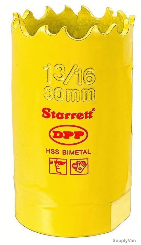 Starrett Dual Pitch Professional Hole Saw, DH0136, 30mm