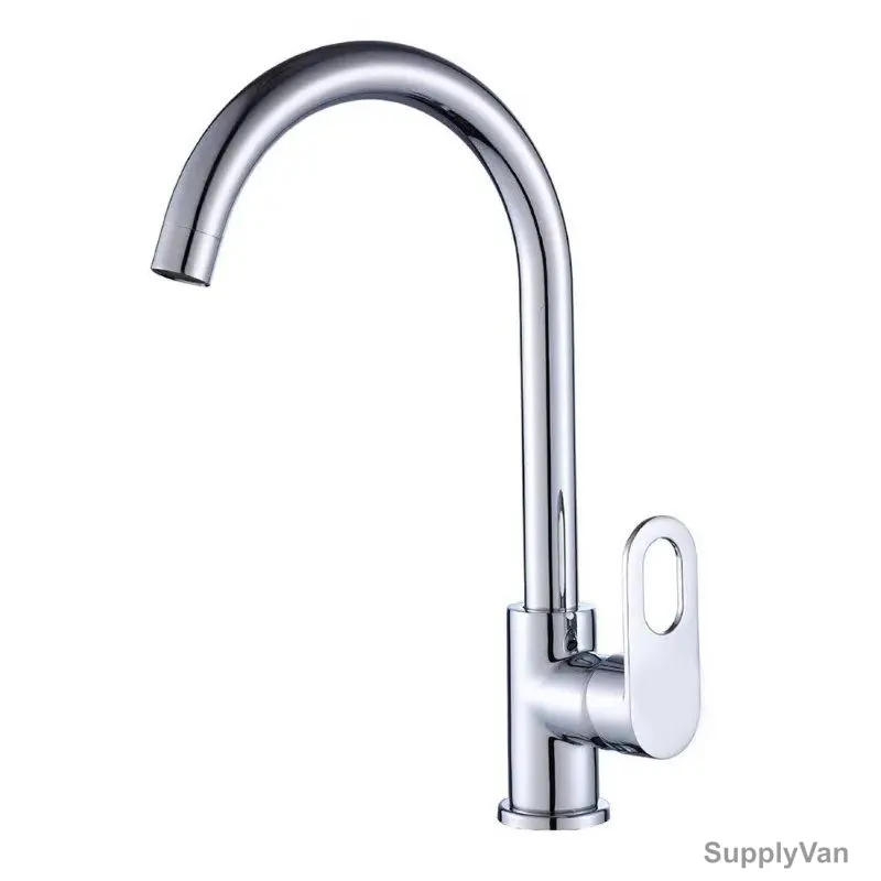 Milano Single Lever Sink Mixer, Dito, Brass, Chrome Finish