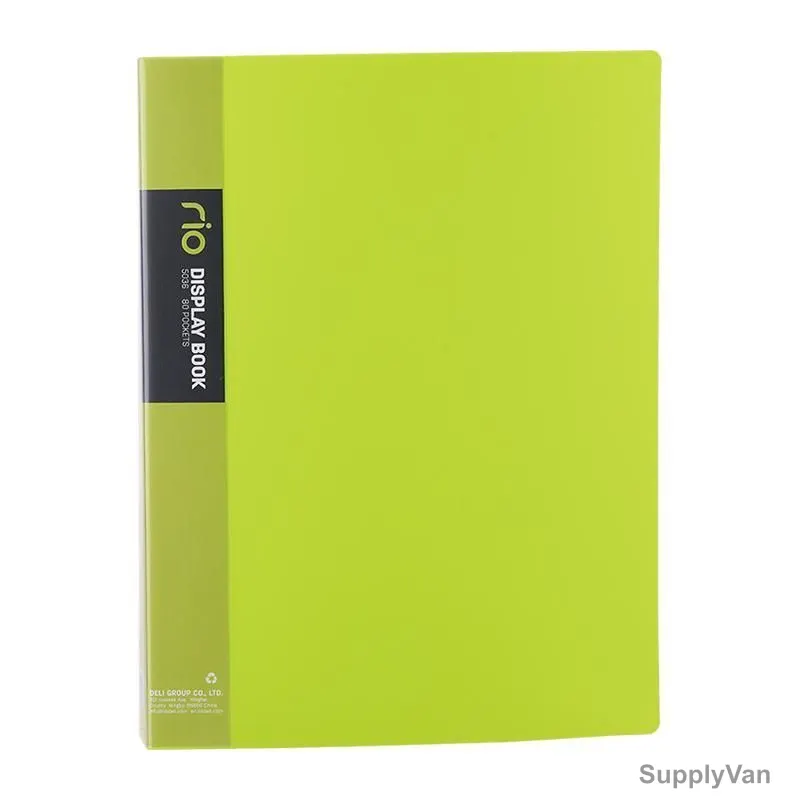 Deli Display File, E5036, 80 Pockets, Green