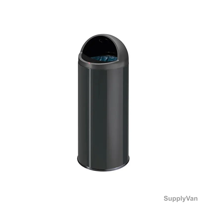 Hailo Waste Bin, HLO-0845-540, Big Bin Cap, 46 Litres, Black