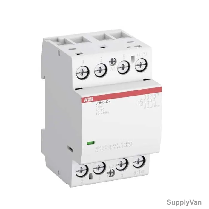 ABB Installation Contactor, ESB40-30N-06, 3 Pole, 40A