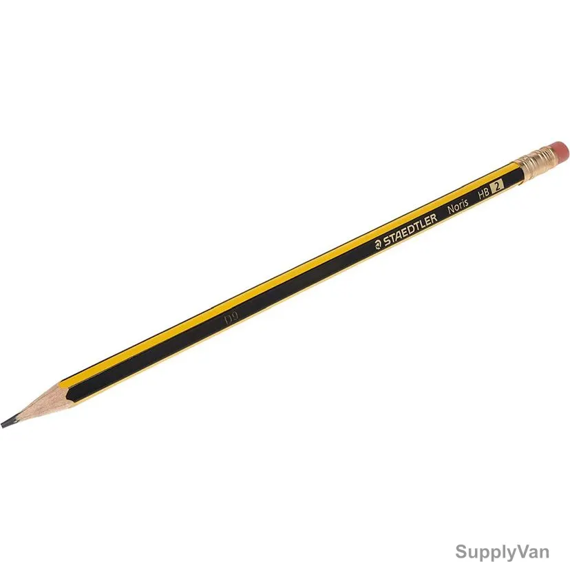 Staedtler Noris Pencil, ST-120-2-A53, 2.0MM Tip Size, Black/Yellow, 144 Pcs/Pack